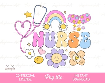 Trendy retro nurse life png Pink nurse png Medical png Nurse stuff png Positive vibes png Health care png Nurse sublimation Nurse gift shirt
