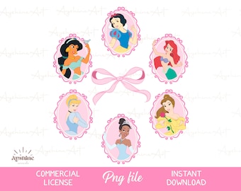 Princess detail Coquette frame Bow Png, Family Vacation Png, Pink bow Sublimation Design, Princess print Shirt, Coquette Bow, princess frame