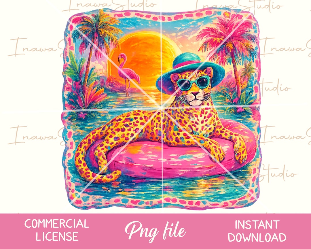 Preppy Summer PNG Viral Summer PNG Girly Beach Tee Retro Leopard Shirt preppy-summer-png-viral-summer-png-girly-beach-tee-retro-leopard-shirt