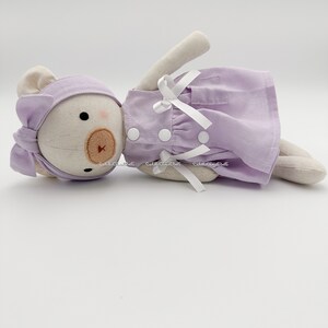 Handmade teddy bear toys First dolly for daughter Personally doll zdjęcie 5