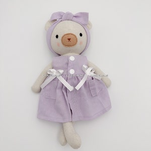 Handmade teddy bear toys First dolly for daughter Personally doll zdjęcie 8