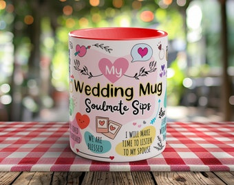 MY WEDDING MUG, Wedding Gift, Gift for Wife/Bride, Gift for Groom/Husband, Anniversary Gift, Present for Her/Him, Love Gift, Valentines Day