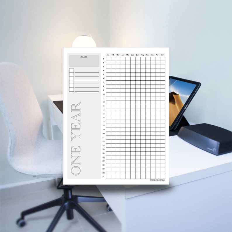 Printable Yearly Custom Checklist With Notes DIGITAL DOWNLOAD - Etsy