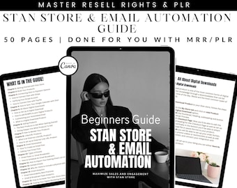 Stan Store Email Automation Guide 2024: Canva Editable (Digital Download)