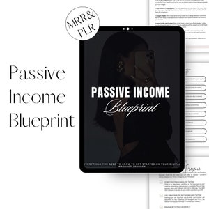 Passive Income Blueprint Guide/Ebook With MRR/PLR, Digital Marketing, Faceless Marketing, DFY,