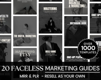 NEW 2024 20 Faceless Digital Marketing MRR Products, Digital Marketing Course, Digital Marketing, Faceless Marketing, DFY, Resell Rights