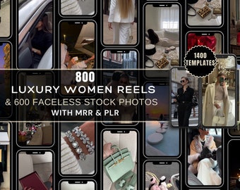 Luxury Women Reels & Faceless Stock Photos, MRR, PLR (Digital Download)