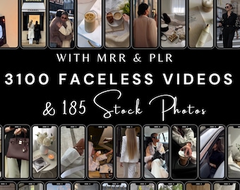 3100+ Faceless Videos & Photos: MRR/PLR Canva Templates