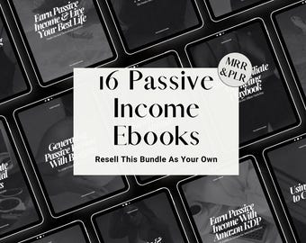 16 Passive Income Ebooks Bundle: MRR & PLR Resell Rights