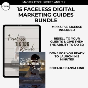 15 Faceless Digital Marketing MRR Products, Digital Marketing, Woman Digital Marketing, Faceless Marketing, DFY, Master Resell Rights image 8