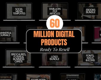 60M Digital Product Bundle: MRR & PLR, Ebooks, Templates