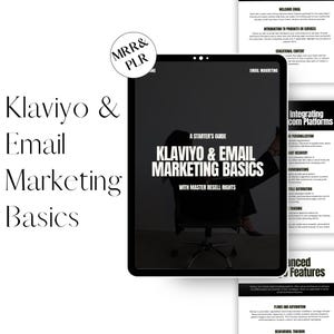 Klaviyo i e-mail marketing — przewodnik/e-book z MRR/PLR, marketing cyfrowy, marketing bezosobowy, DFY,