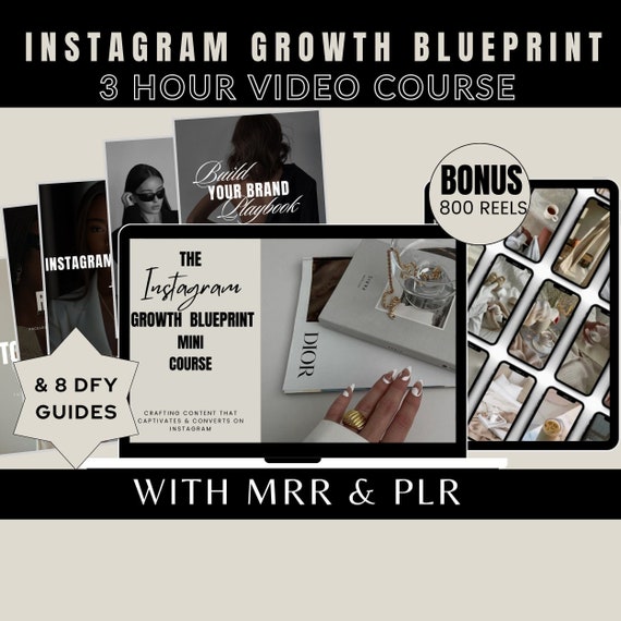 Instagram Growth Blueprint Course: DFY Guides & Faceless Reels (Digital Download)