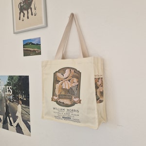 Aesthetic Tote Bag Kunst Jutebeutel mit Innentasche und Reißverschluss