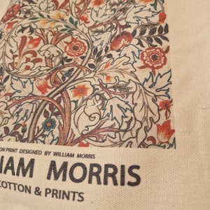 Ästhetische Tote bag Kunst Jutebeutel William Morris Einkaufstasche mit Reißverschluss Bild 4