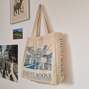 Aesthetic Tote Bag Kunst London Jutebeutel mit Innentasche und Reißverschluss Bild 5