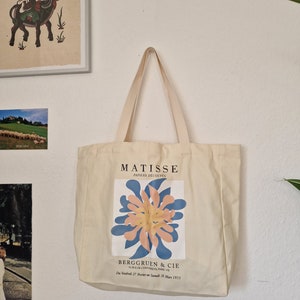 Kunst Tote Bag aesthetic Matisse Jutebeutel mit Reißverschluss
