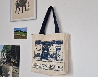 Ästhetische Tote Bag Buchladen Jutebeutel london stylish