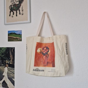Aesthetic Tote Bag Kunst Canvas Jutebeutel mit Innentasche