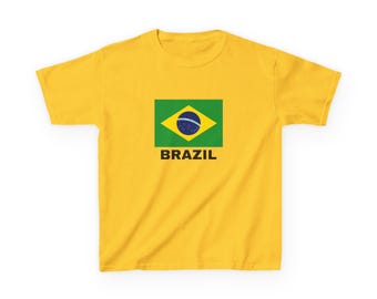 Brazil Flag Baby Tee | Brazil Fan Tshirt | Soccer Fan Birthday Gift | Brazil Soccer Fan Tee | Brazil World Cup 2026 T-shirt | Brazil Jersey