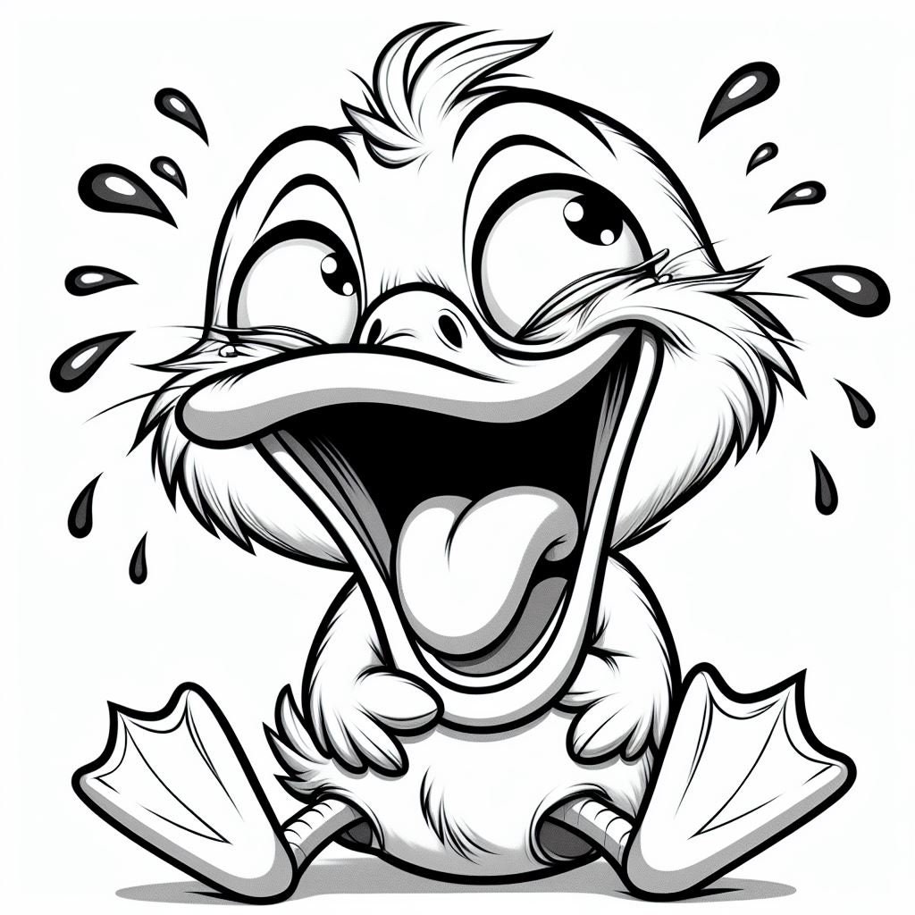 Cute Funny Ducks Coloring Pages - Il Fullxfull.5939511833 1ple 