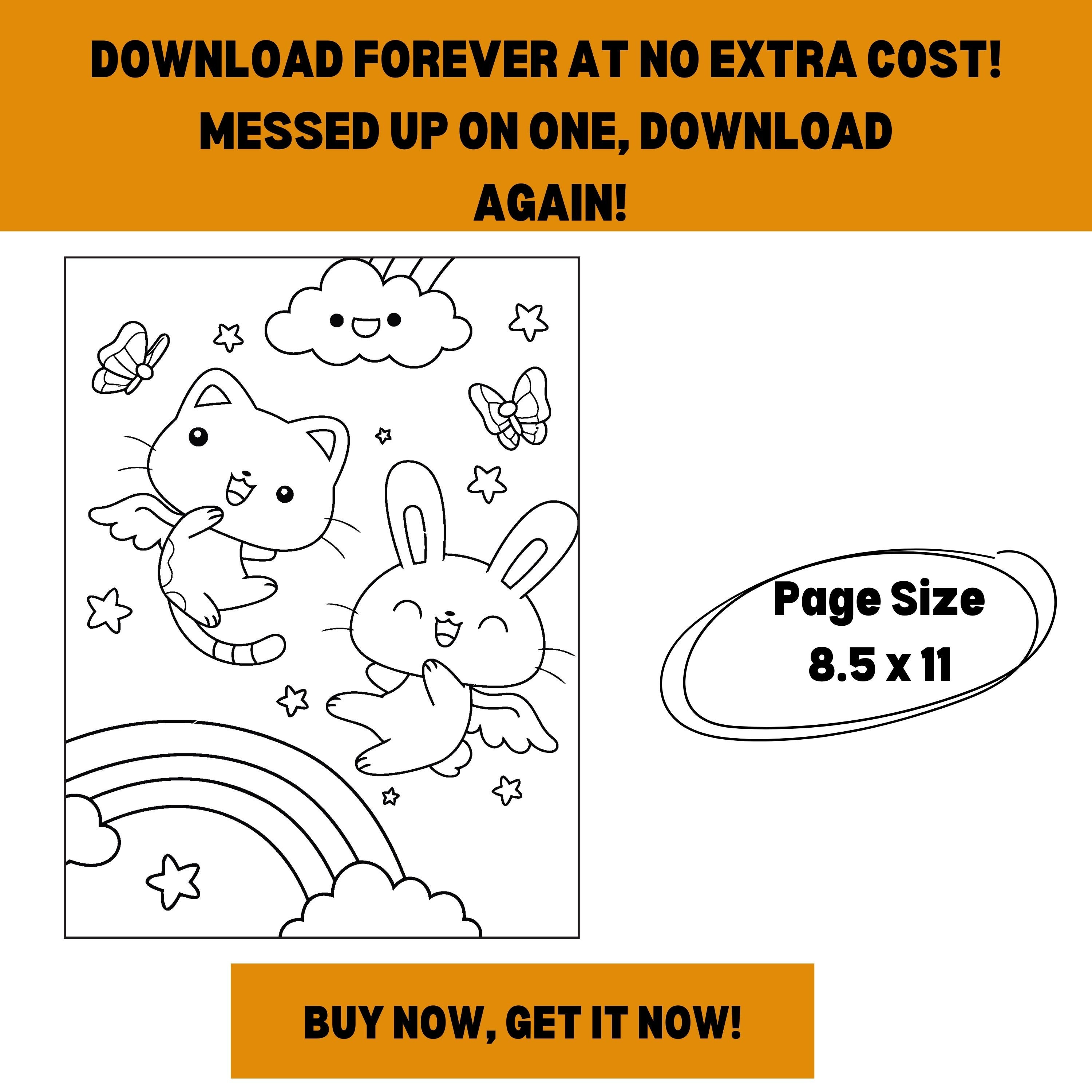 Cute Printable Kawaii Coloring Pages for Kids and Adults, Chibi ...