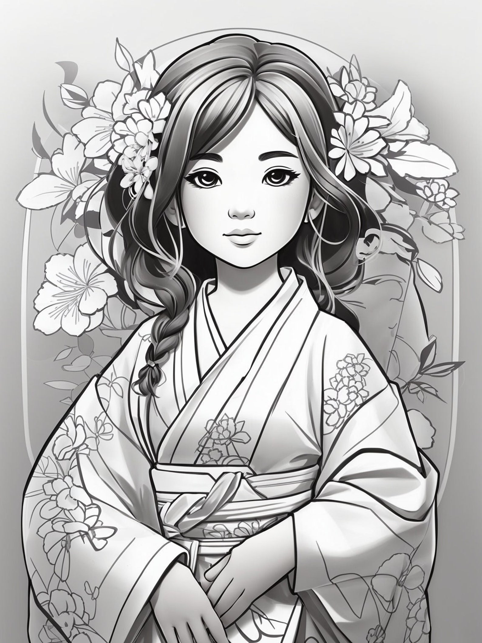 Japanese Kimono Coloring Book-traditional Designs for Relaxation and ...