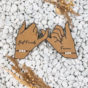 Beste Freunde / Hände / Grußkarte / Geschenk / Armand / Personalisiertes Armband