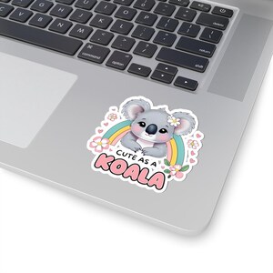 Cute Koala Australiana Sticker, Adorable Animal Decal for Laptops, Water Bottles, Scrapbooks, and Journals, Wildlife