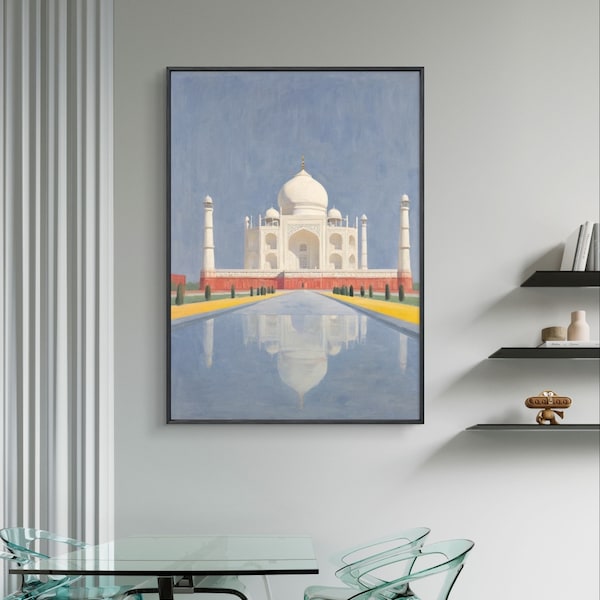 Poster décoratif Taj Mahal | zen ambiance poster | Affiche décoration | Affiche Art