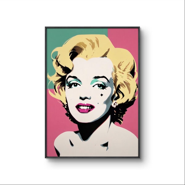 Poster décoratif Marylin Monroe pop art | pop art poster | Affiche décoration | Affiche Art