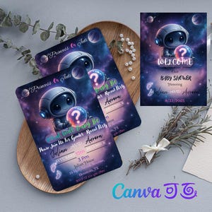 Grogu Gender Reveal Invitation: Star Wars DIY Invite (Digital Download)