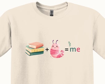 Bookworm Shirt, Book Lover Gift, Bookish Shirt, Fun Equation, Gift for Teacher Shirt, Gift for Librarian, Gift for Nerd, Reading Shirt