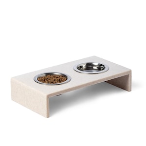 Verhoogde kattenbakken, voerbakhouder, cadeau voor katteneigenaar, cadeau kattenmoeder, gepersonaliseerde verhoogde voerbak met metalen kommen voor huisdieren