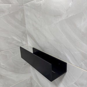 Minimalist Black Shower Shelf, Bathroom Organizer, Shower Storage Hanging, Bathroom Shelves, Shower Shelf, Floating Shelf, Bathroom Storage
