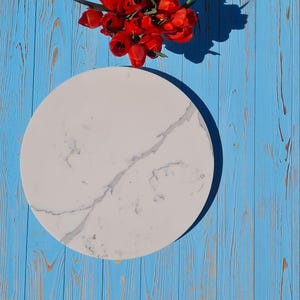 Quartzite Lazy Susan: Rotating Serving Board, Kitchen Centerpiece