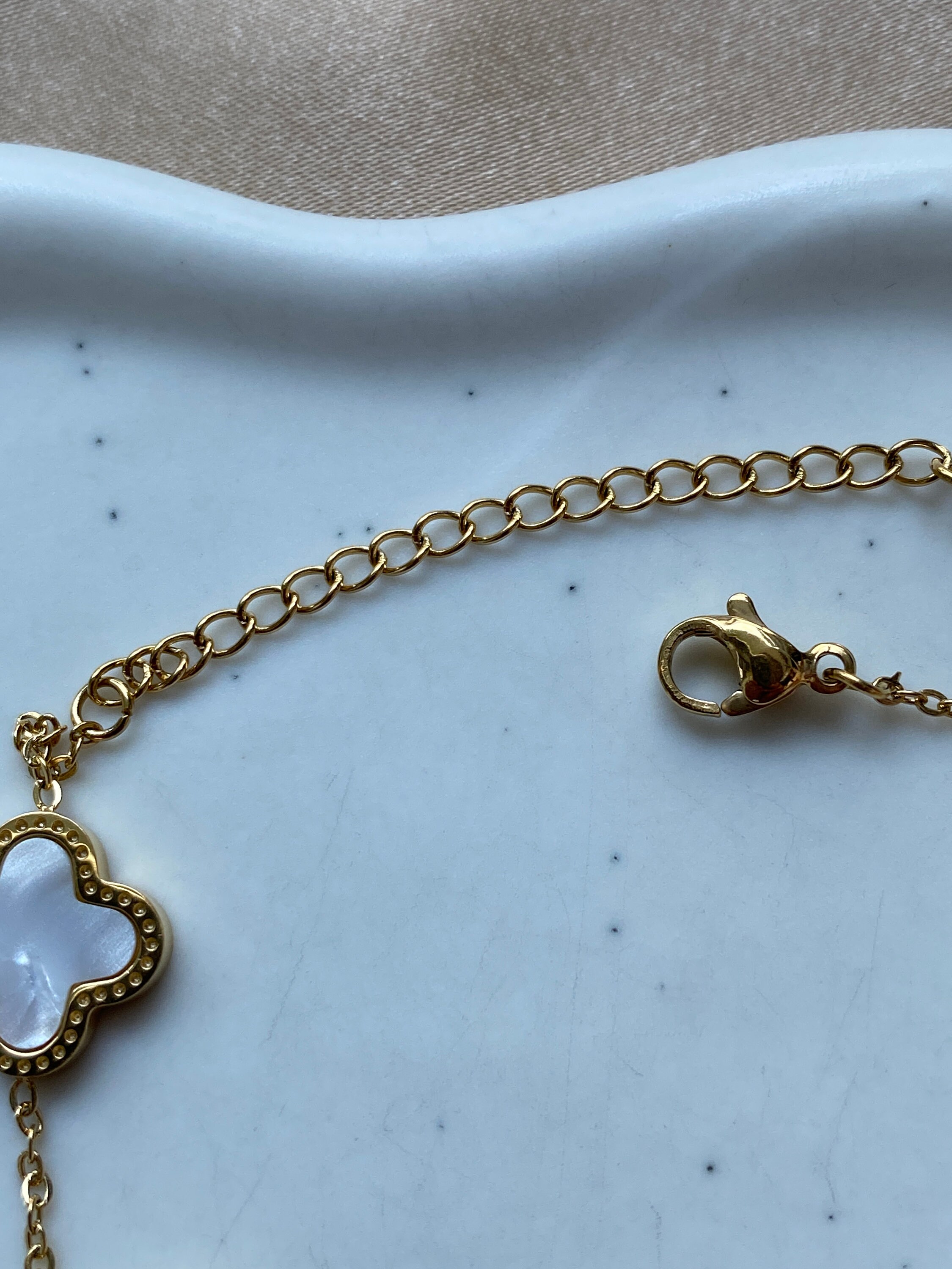 Stainless Steel Clover Bracelet