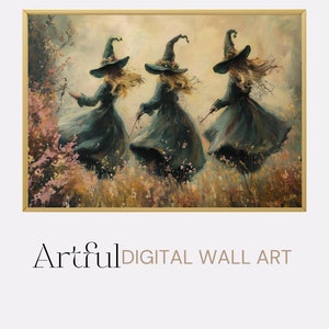 Witchy Wall Art Printable, Witch Home Decor Digital Download, Witch poster Printable, Fantasy lover gift Digital, Witchy design Wall Decor
