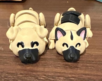 Amigo personalizado: perro inquieto, mascota de escritorio, regalo adorable para amantes de los perros, táctil, relajante, duradero, adorable y conmovedor.