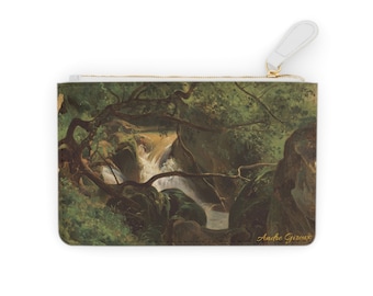 Andre Giroux Nature Scene Painting Mini Clutch Bag