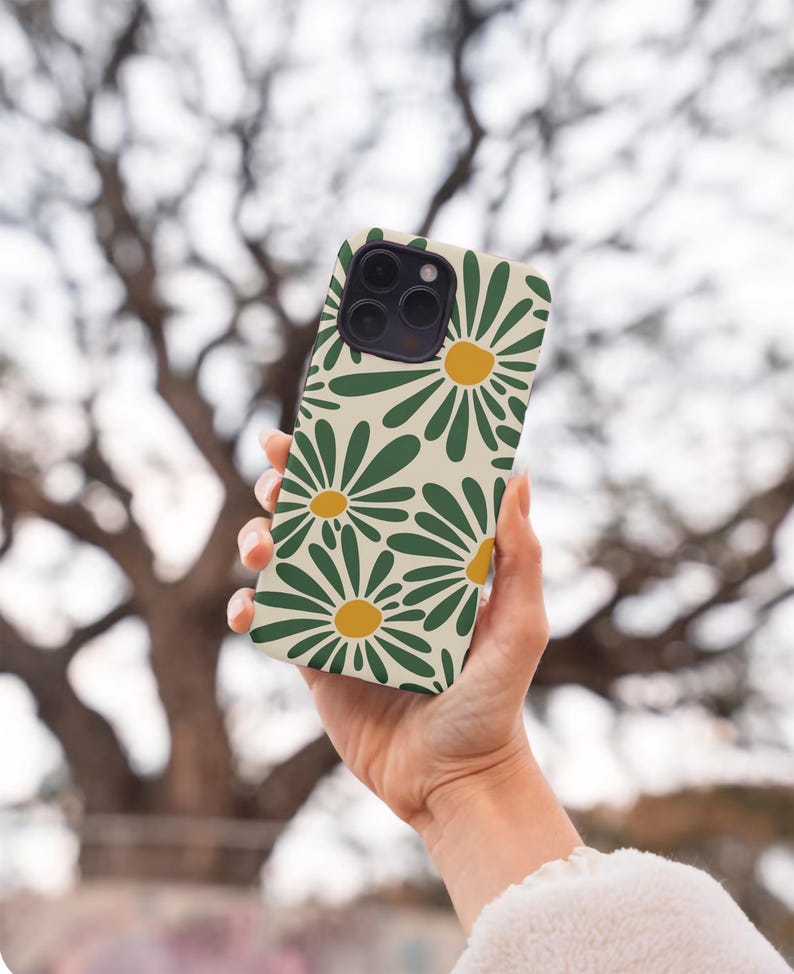 BOHO Phone Case Aesthetic FLOWER Phone Case RETRO iPhone Cover | Handyhülle | Coque iPhone 15 Pro Max, 14 Plus, 13, 12, 11, Samsung S24, S23