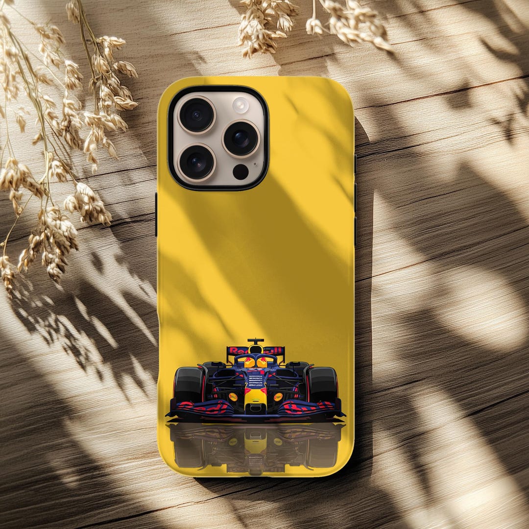 Formula 1 Racing Phone Case, Max F1 Redbull Pattern, Soft Silicone TPU ...