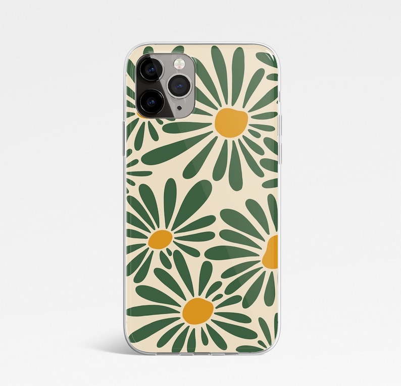 Boho Phone Case Aesthetic Flower Phone Case Retro iPhone Phone Cover | Handyhülle | Coque iPhone 15, 14, 13, 12, 11,Pro