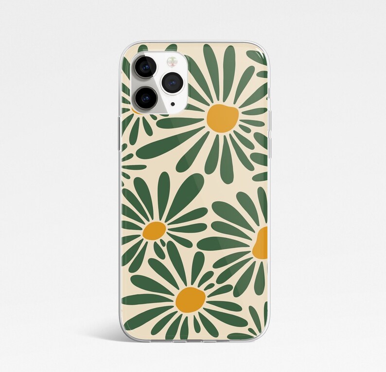 Boho Phone Case Aesthetic Flower Phone Case Retro iPhone Phone Cover | Handyhülle | Coque iPhone 15, 14, 13, 12, 11,Pro