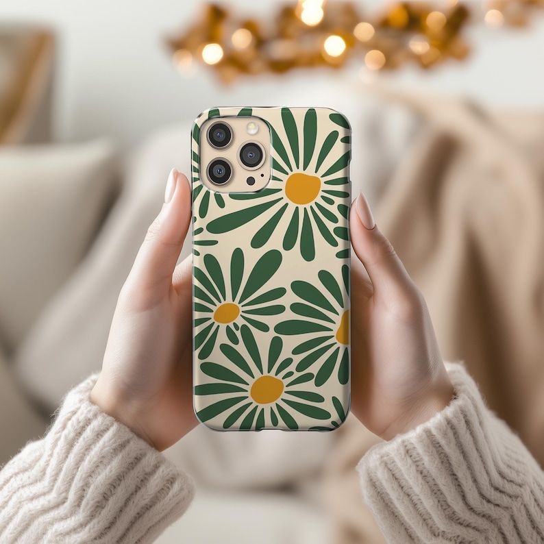 BOHO Phone Case Aesthetic FLOWER Phone Case RETRO iPhone Cover | Handyhülle | Coque iPhone 15 Pro Max, 14 Plus, 13, 12, 11, Samsung S24, S23