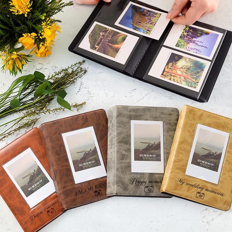 Personalized Vintage Polaroid Album, Polaroid Photo Storage, Customized ...