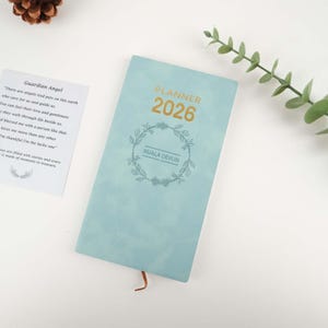 Personalized 2026 Leather Planner, Custom Planner, 2026 Notebook, Engraved Leather Diary, Custom  A6 Diary, Birthday Gift, Christmas Gift