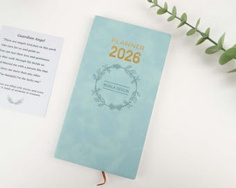 Personalized 2026 Leather Planner, Custom Planner, 2026 Notebook, Engraved Leather Diary, Custom  A6 Diary, Birthday Gift, Christmas Gift