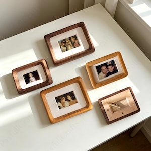 Personalized Wooden Photo Frame, Rustic Walnut Photo Frames, Custom Engraved Frame, Rounded Corner Photo Frame,Wedding Gift,Anniversary Gift