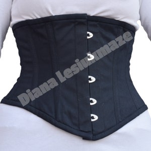 Women Underbust Cotton Corset Steel Boned Plus Size Corset Waist Training Shape Up Corset